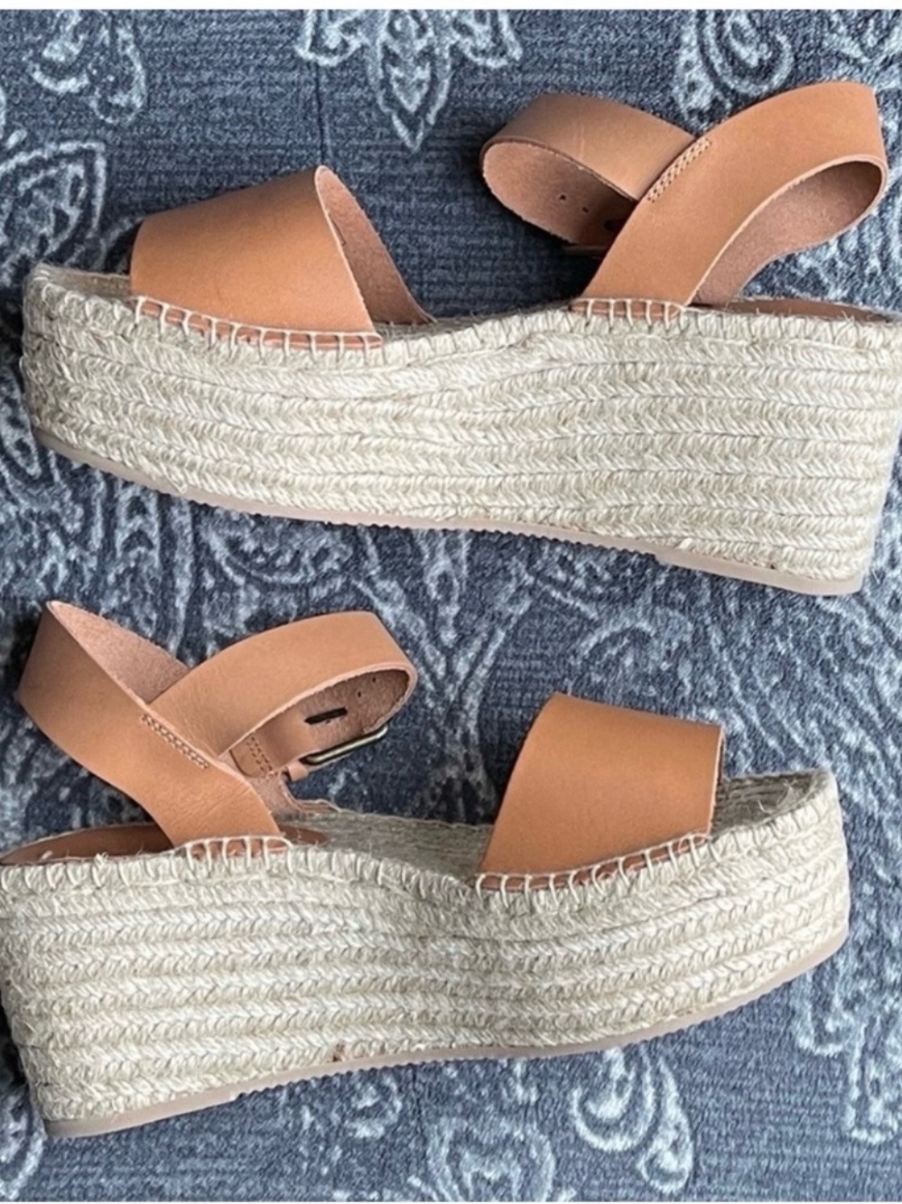 Soludos Minorca High Platform Sandal in Nude Size US 9 - Picture 7 of 11
